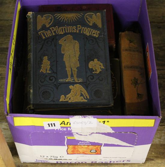 Collection Victorian and Edwardian gilt tooled cloth bound books